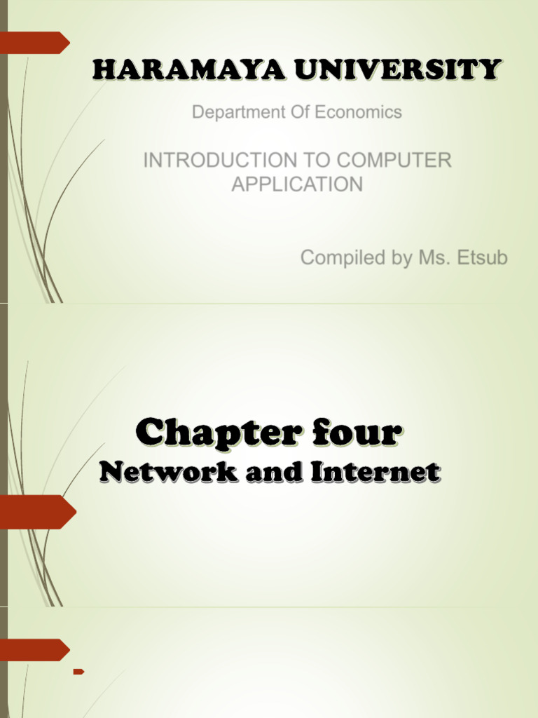 Chapter 4 Network and Internet - Econ | PDF | Computer Network ...