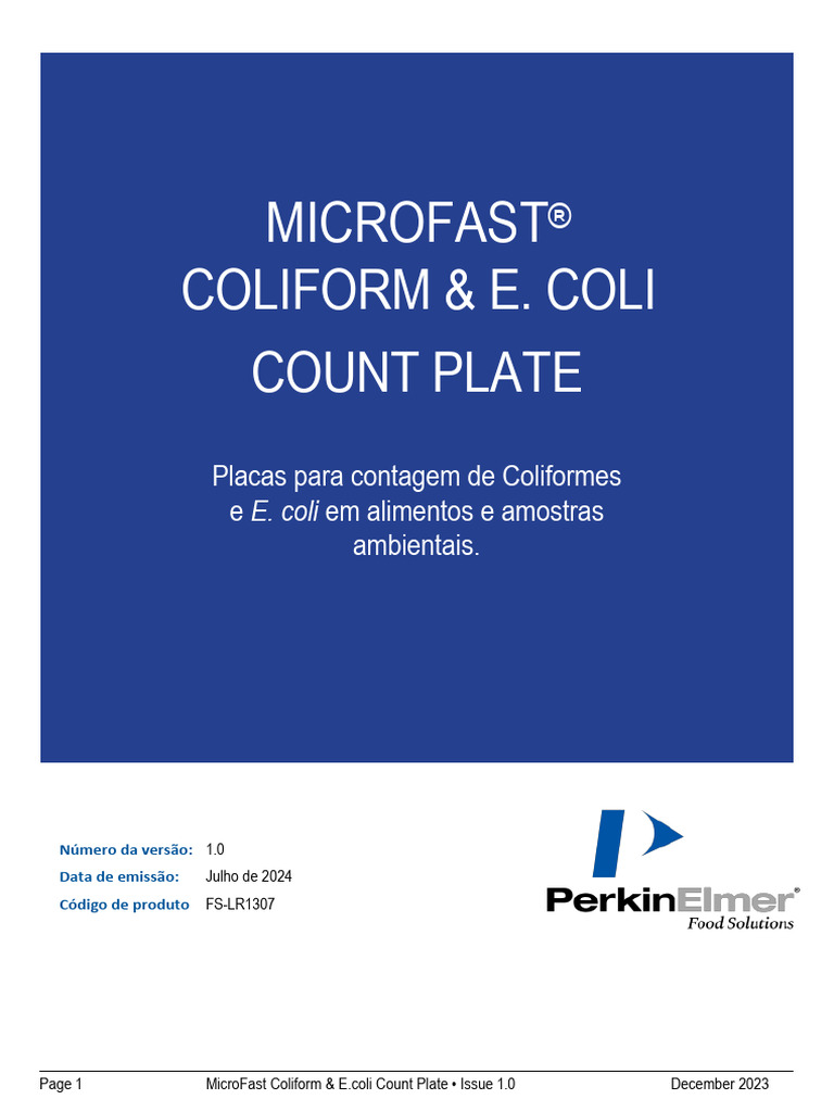 LR1307 Microfast EC Premium | PDF | Solução-tampão | Desinfetante