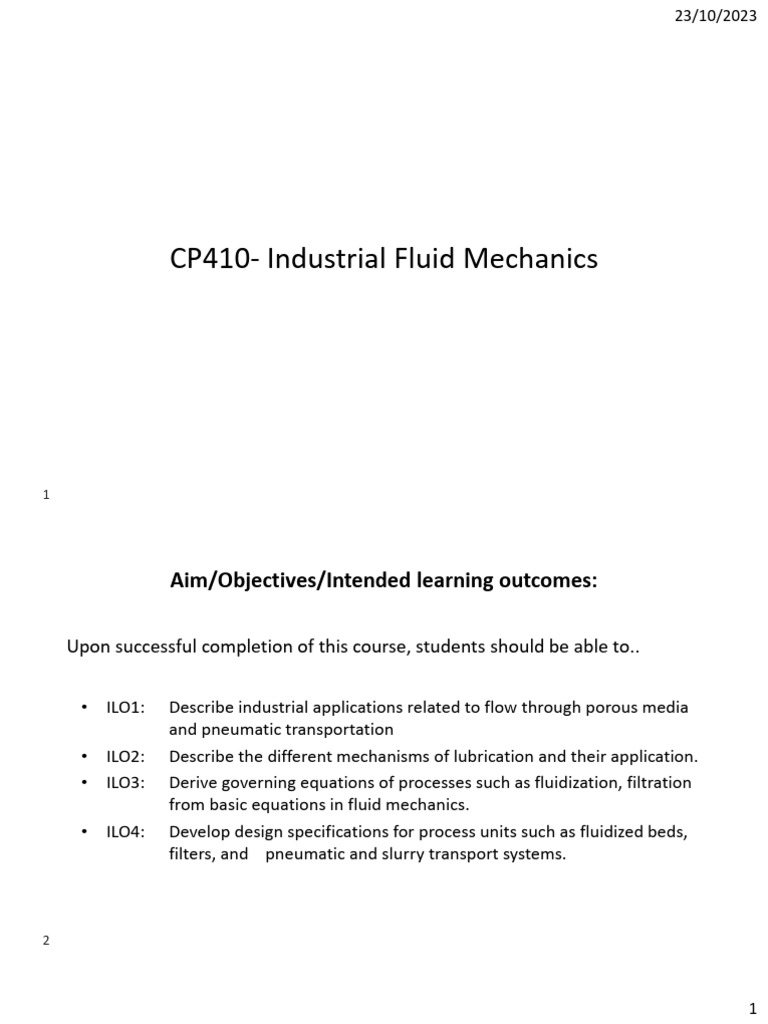 Flow Through Porous Media | PDF | Fluidization | Filtration