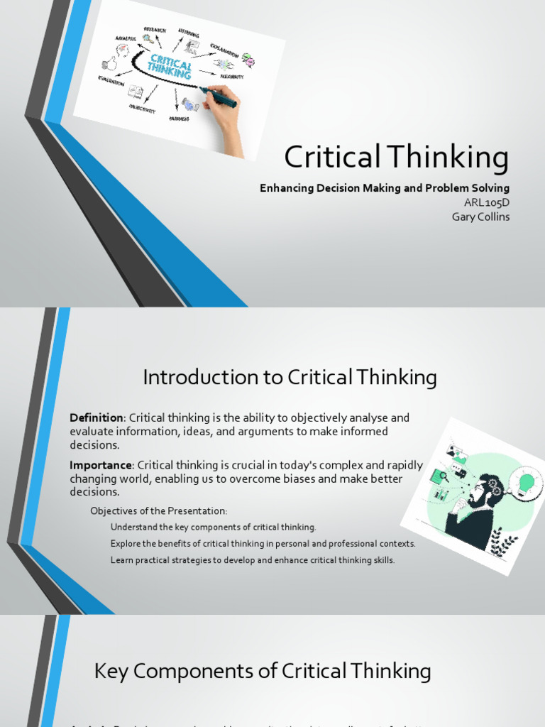 Critical Thinking | PDF | Critical Thinking | Thought