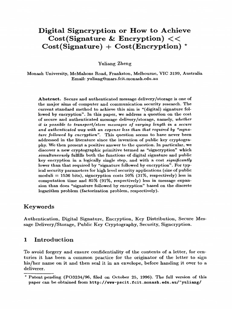 BFb0052234 | PDF | Cryptography | Secrecy