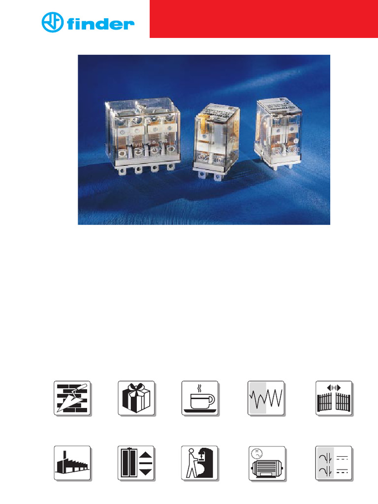 Finder 63vac | PDF | Alternating Current | Switch