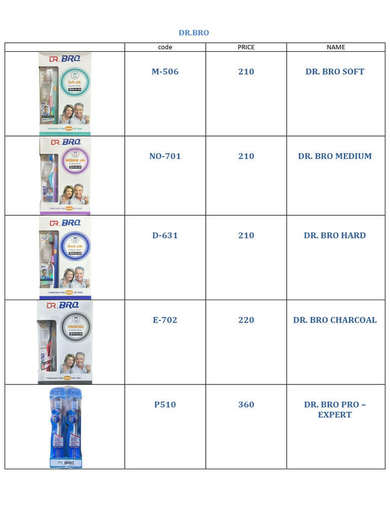 Dr. Bro Soft 210 M-506 | PDF