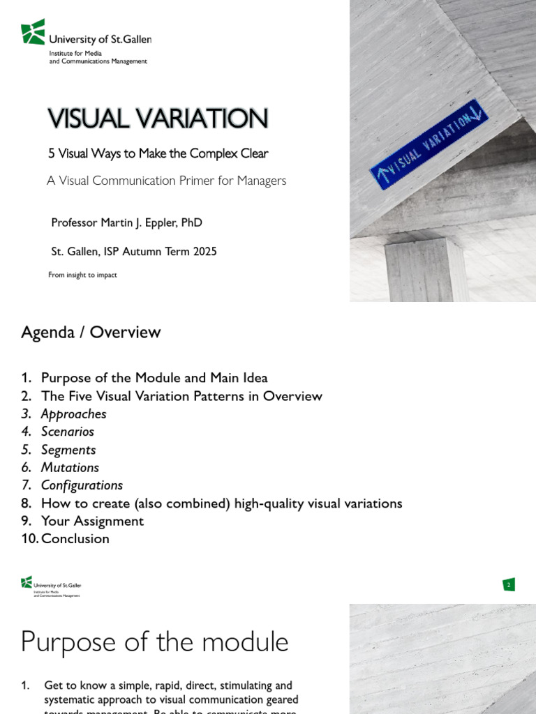 ISP Visual Communication Primer With Visual Variation Autumn 2025 | PDF ...