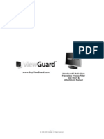 Viewguard™ Anti-Glare Frameless Privacy Filter Size Chart & Attachment Manual