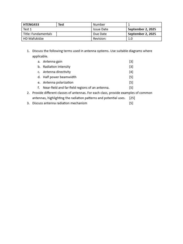 Test 1 | PDF