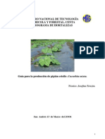 CENTA. Guía Técnica Del Cultivo de Pipian Criollo