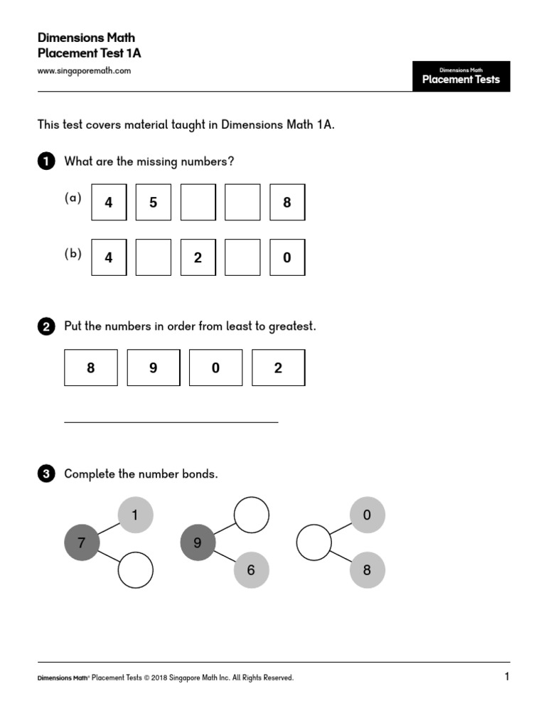 DM 1A Placement Test | PDF | Elementary Geometry | Elementary Mathematics