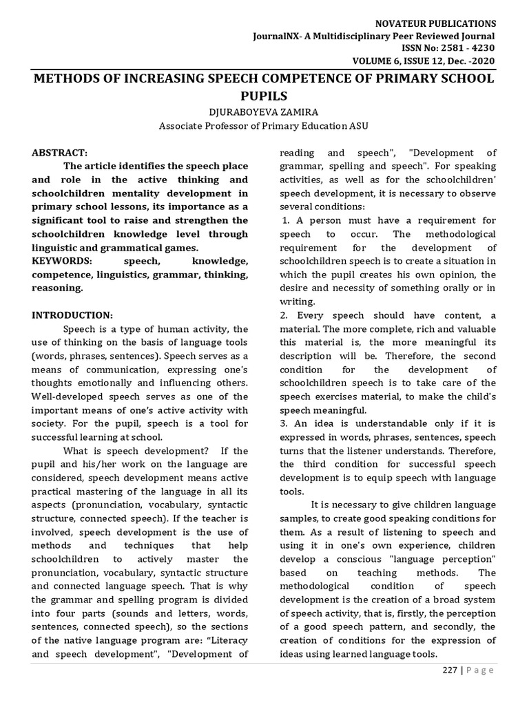 335578 Methods of Increasing Speech Competence Caf954ff | PDF | Speech ...