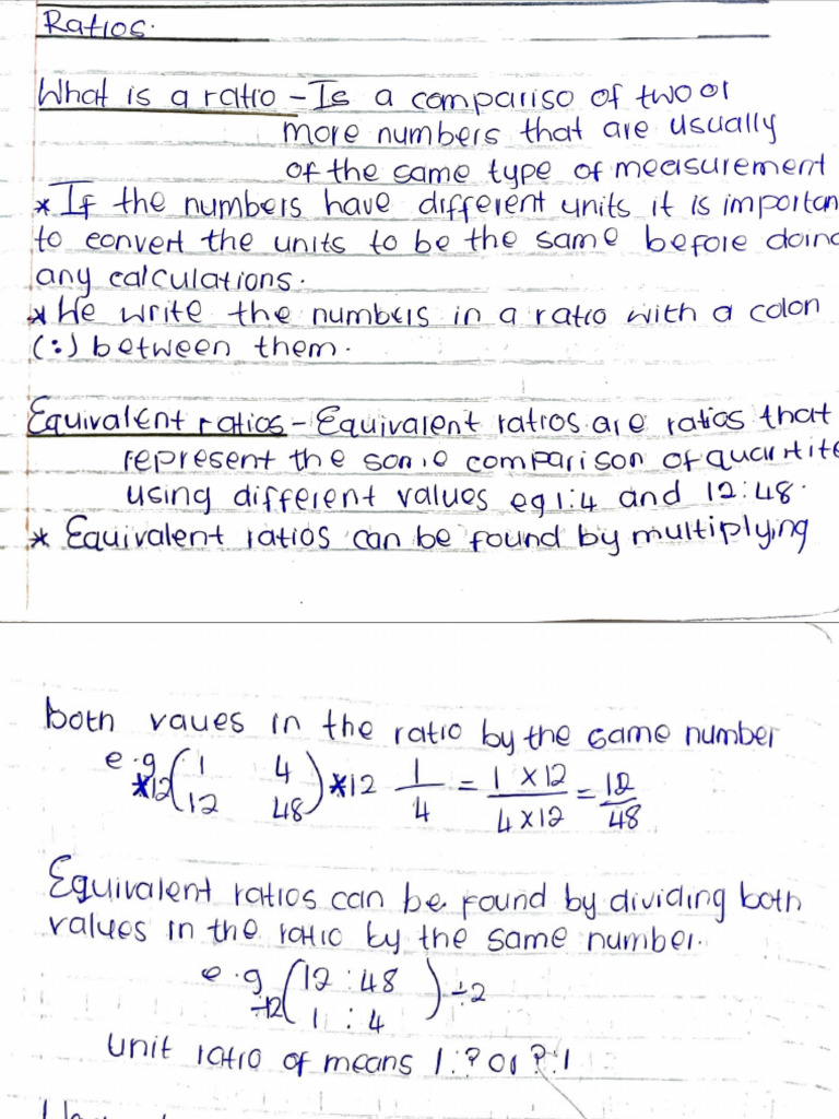 Ratio Notes | PDF