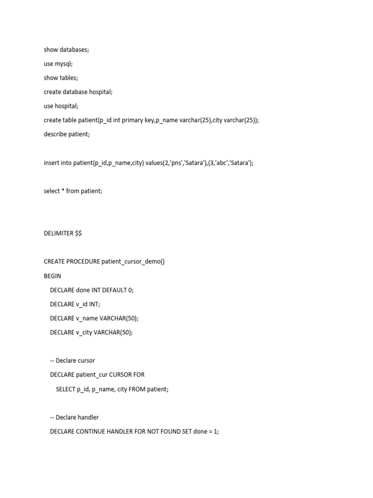 Cursor Program | PDF