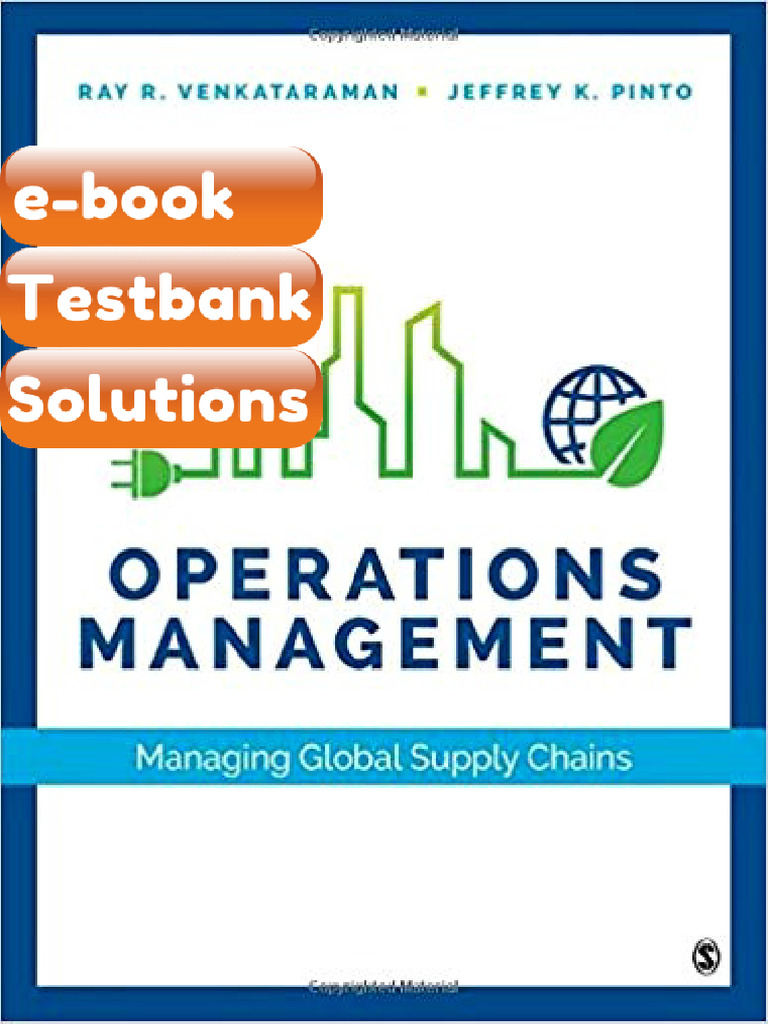 Operations Management Managing Global Supply Chains 1st Edition by Ray ...