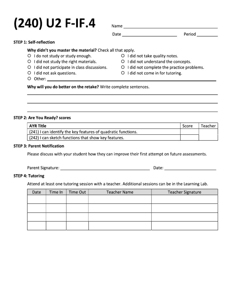 240 Retake Ticket | PDF