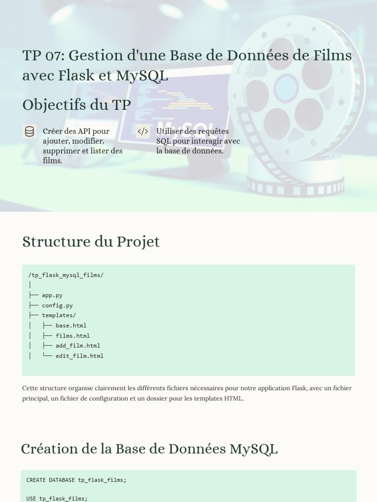 TP 07 - Gestion-dune-Base-de-Donnees | PDF | Bases de données | MySQL