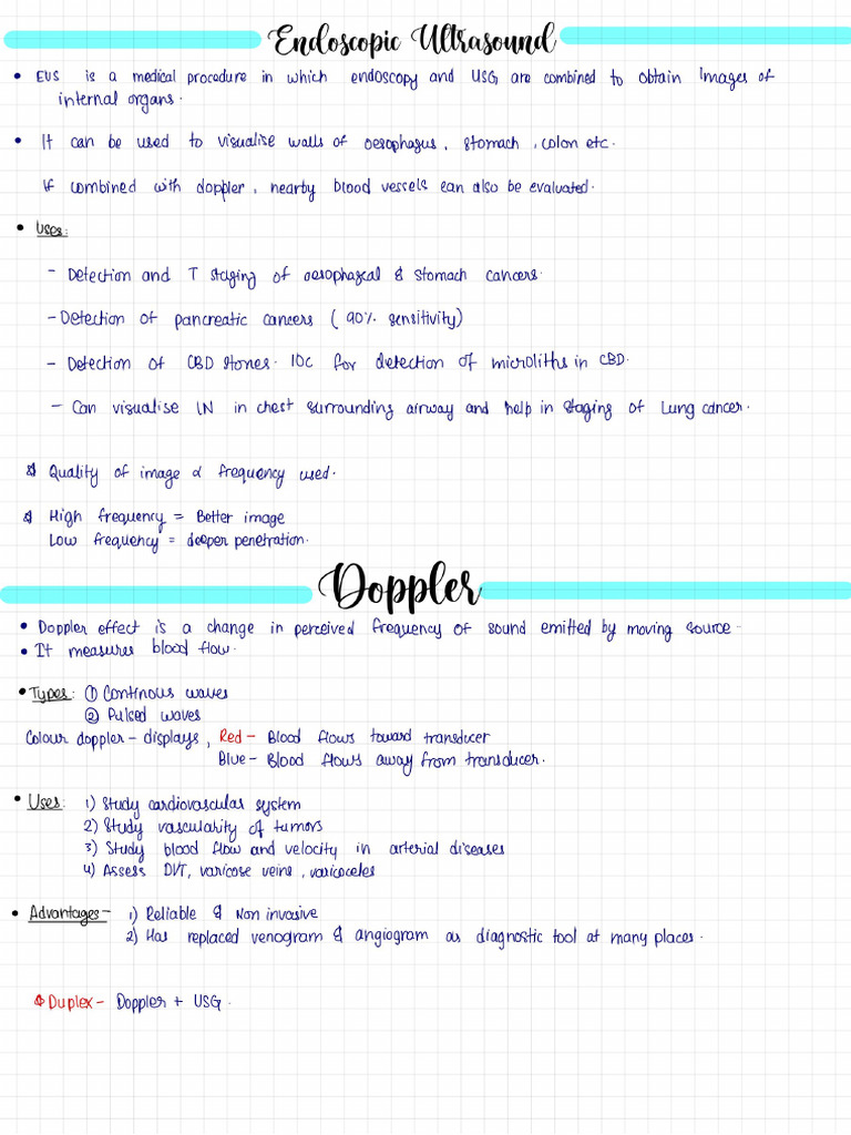 Radiology - Notes | PDF