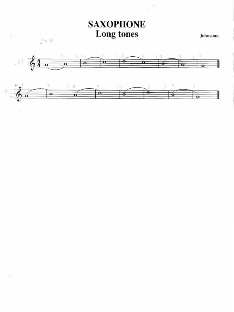Beginner Saxophone Supplemental Materials | PDF | Musical Scales ...