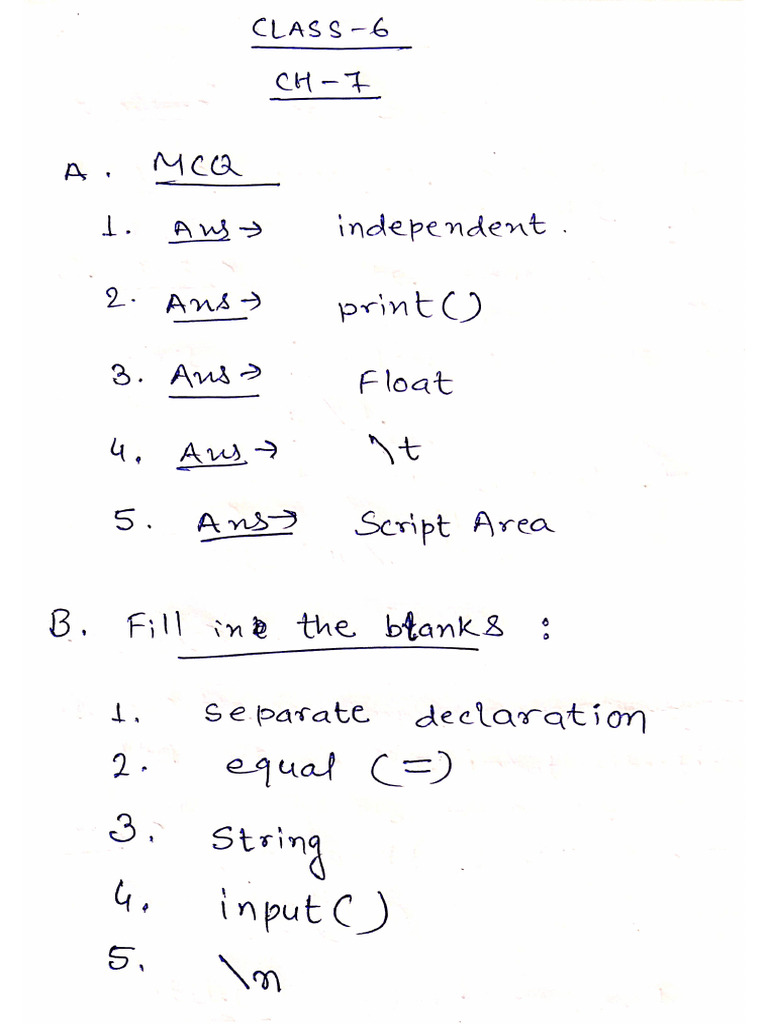 6th Computer Notes | PDF