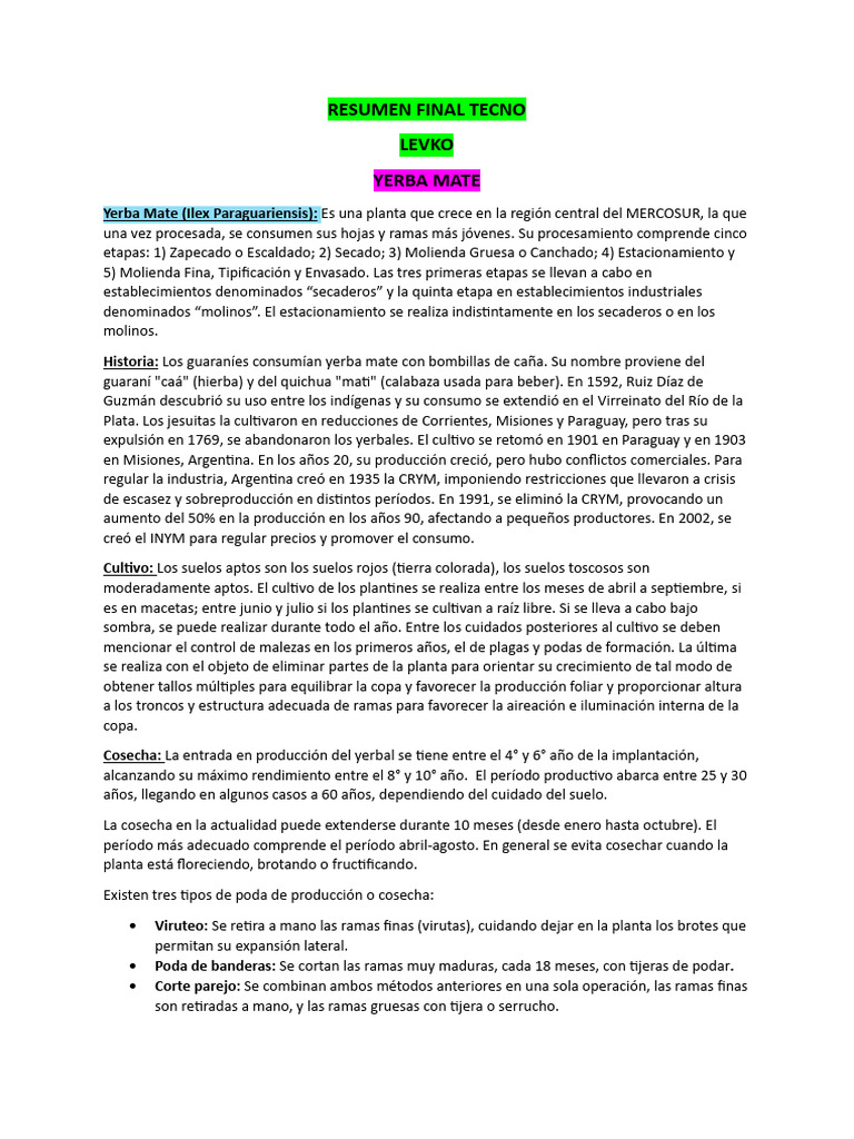 Final TECNO 1 (1) | PDF | Té | Fruta
