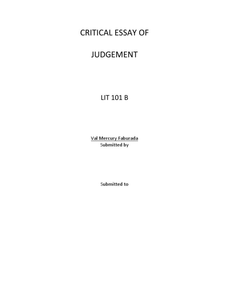 Speech on judgemental society image