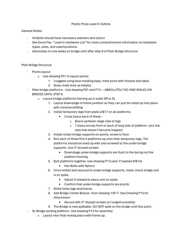 Load in Outline Sample | PDF | Screw | Stairs