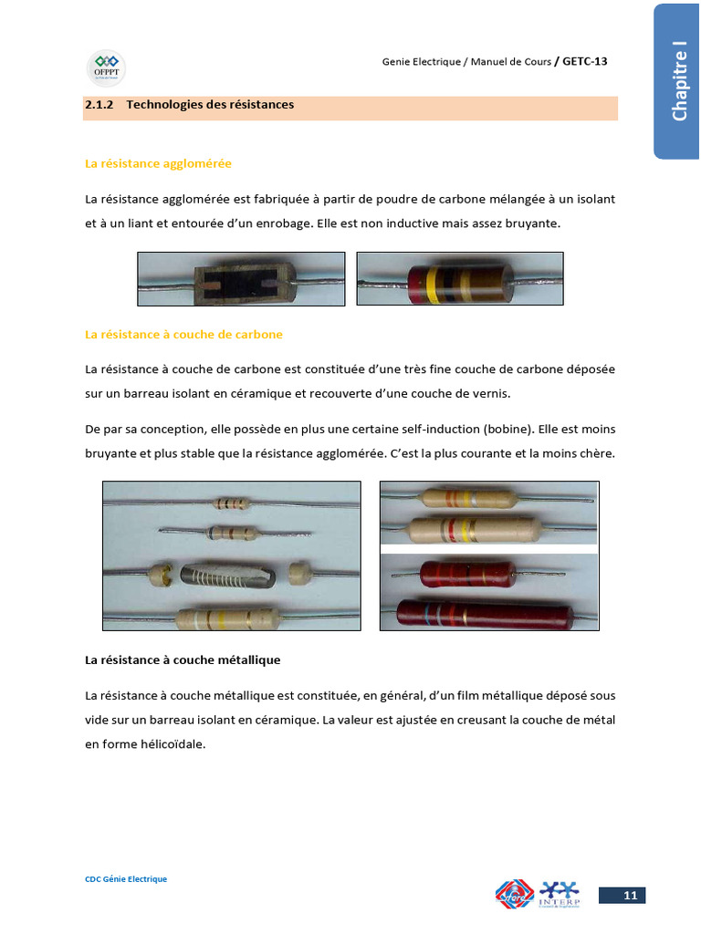 Composants Passifs Et Introduction À L'électronique | PDF ...