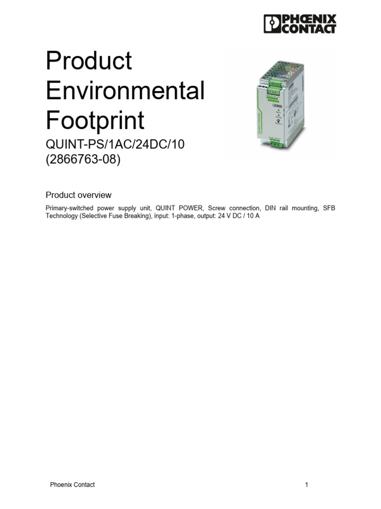 2866763 09 Product Environmental Footprint | PDF | Life Cycle ...