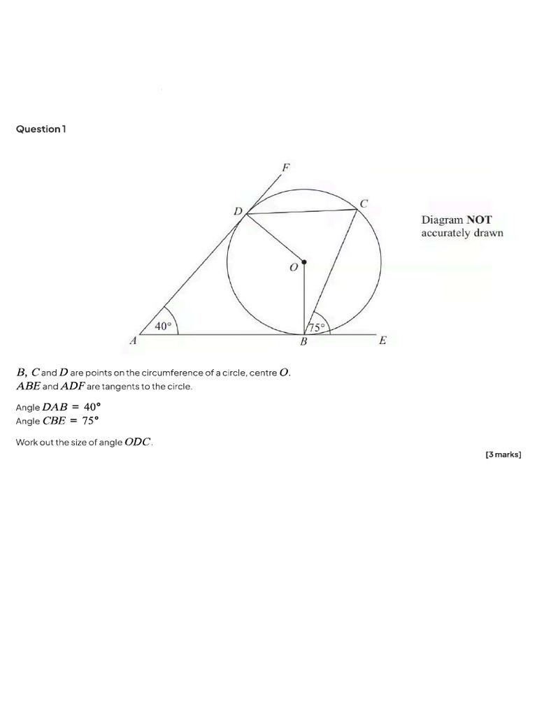 Circle Theorem Assignment 2 | PDF