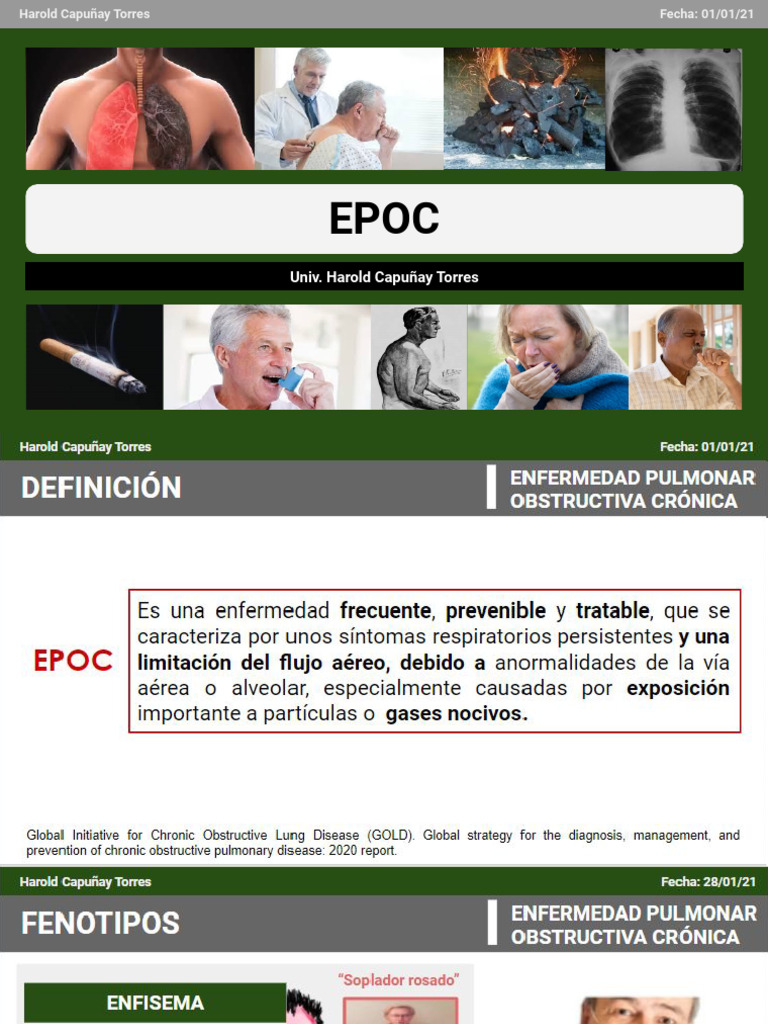 EPOC | PDF | Enfermedad pulmonar obstructiva crónica | Enfermedades y ...