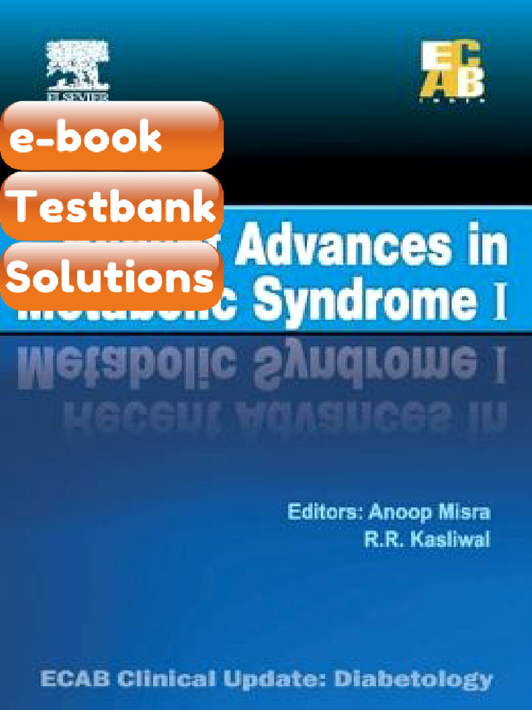 Testbank Recent Advances in Metabolic Syndrome I ECAB Fast Download ...