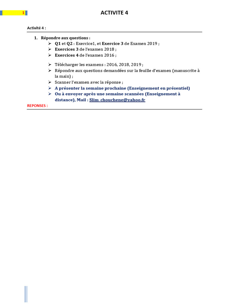 Activite 4 | PDF