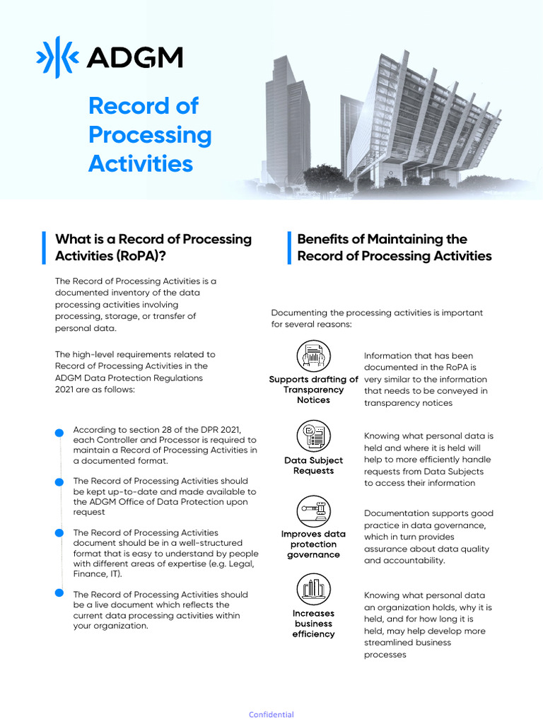 ADGM - Record of Processing Activities (Explainer) | PDF | Information ...