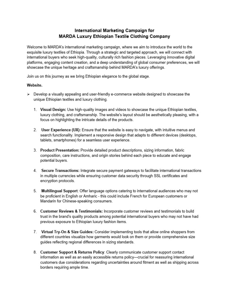 International Marketing Campaign | PDF | Search Engine Optimization ...