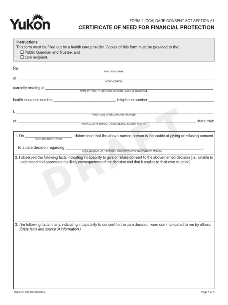 CCA 2 Hss Careconsent Financial Protection | PDF