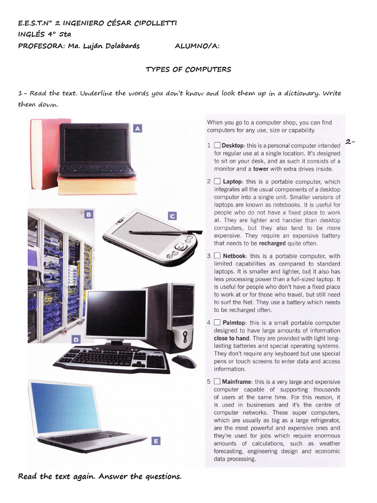 Types of Computers | PDF