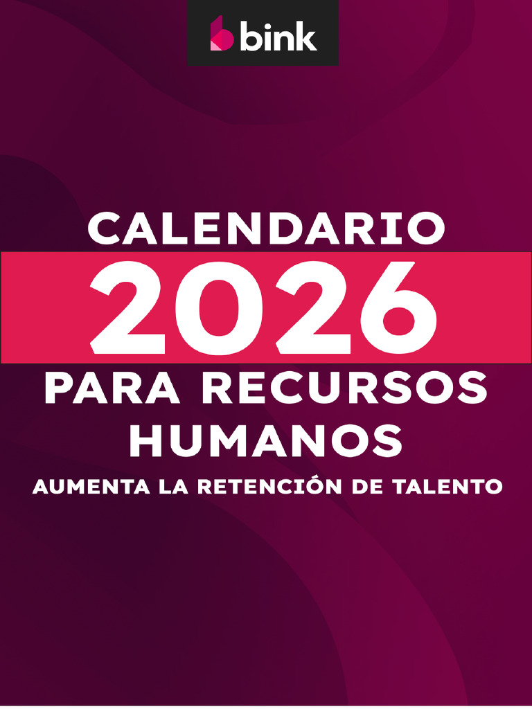 Calendario 2026 para Recursos Humanos Aumenta La Retención de Tus ...