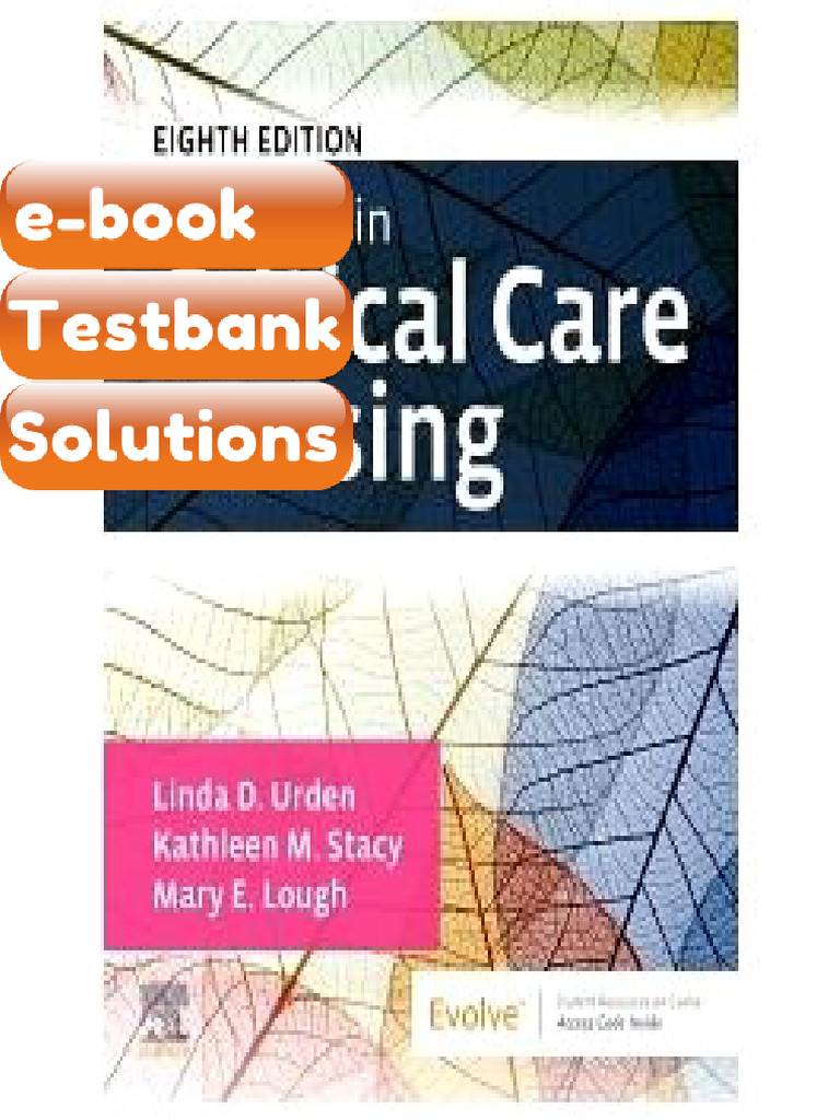 Testbank Priorities in Critical Care Nursing 8th Edition by Urden Fast ...