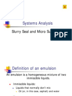 Slurry Systems Analysis