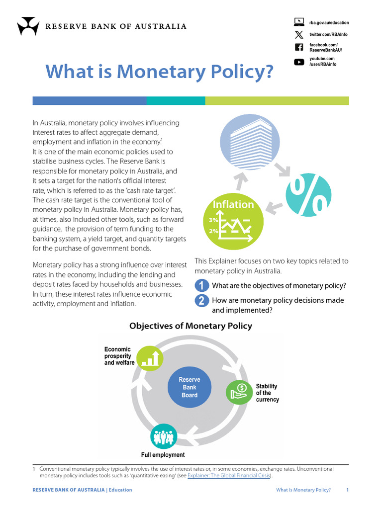 What Is Monetary Policy | PDF | Monetary Policy | Inflation