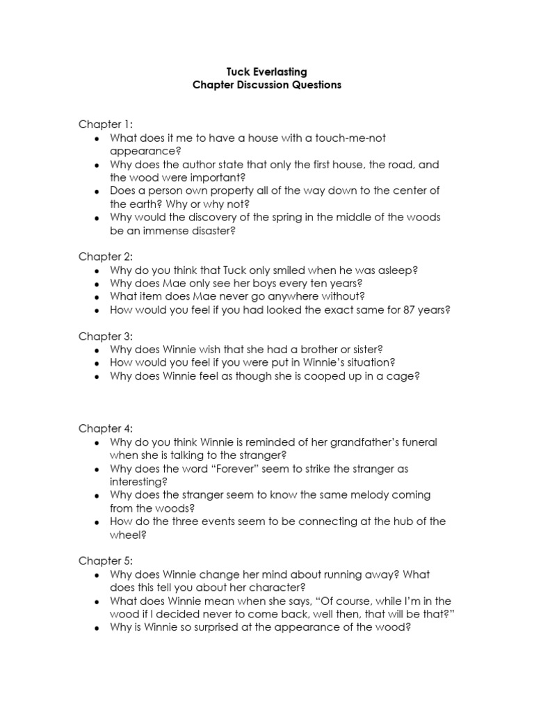 Tuck Questions | PDF