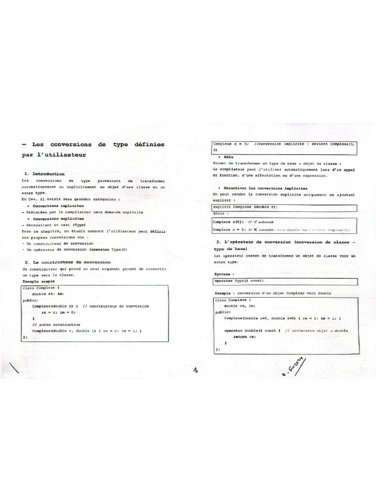 Poo (C++) Cours 2 | PDF