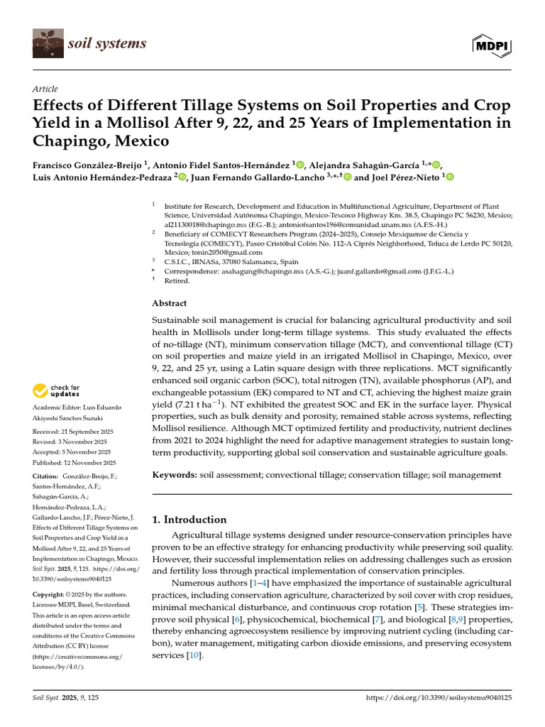 Effects of Different Tillage Systems | PDF | Soil | Tillage