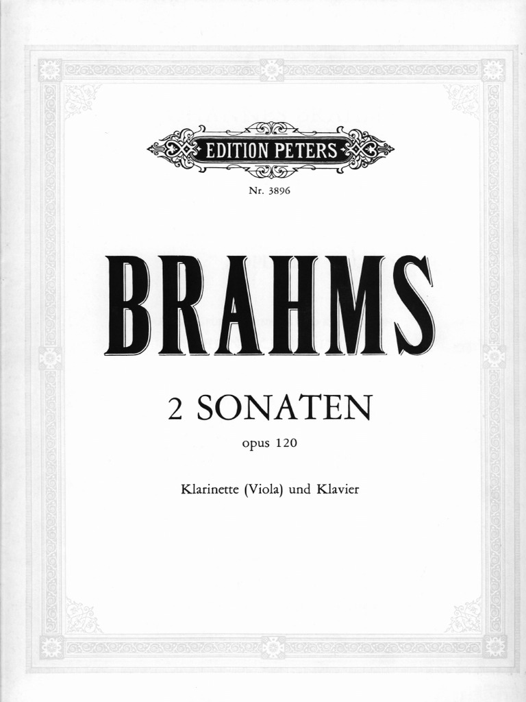 Brahms - Viola y Piano - Sonata Op120 n.2 | PDF