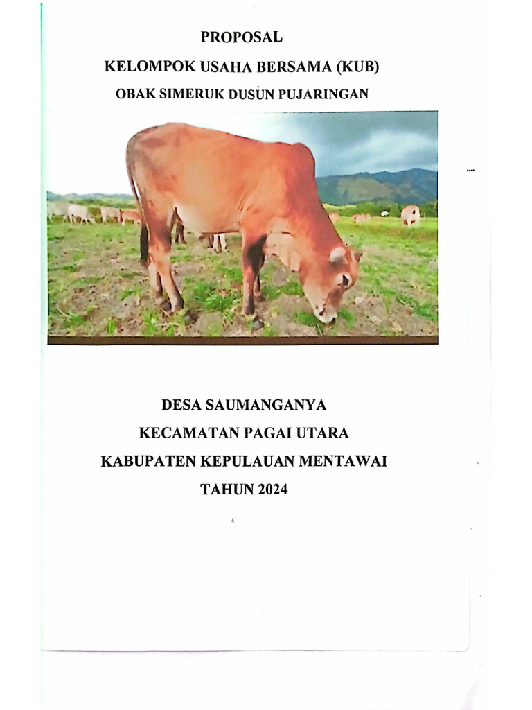 Kelompok Sapi Obak Simeru | PDF
