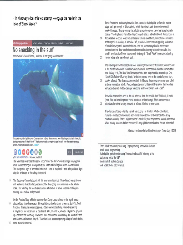 Shark Week | PDF