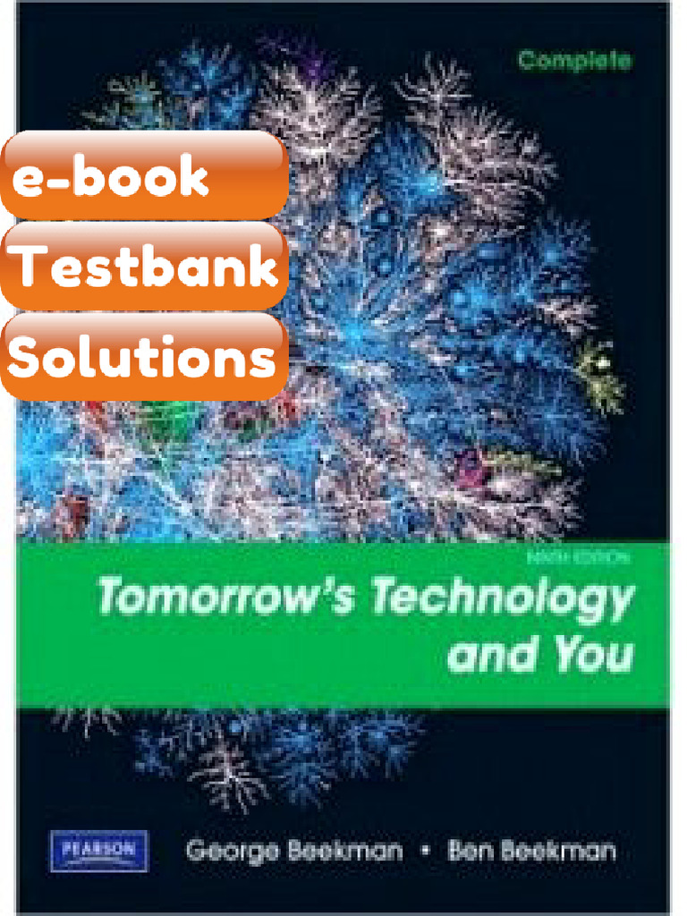 Testbank Tomorrows Technology and You 9th Edition George Beekman Fast ...