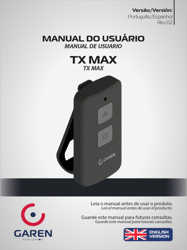 Manual TX Max Garen | PDF