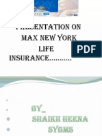 Max New York Life Insuranc