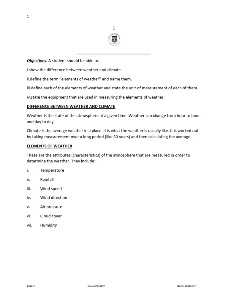 Introduction To Weather and Climate 2 | PDF | Thermometer | Humidity
