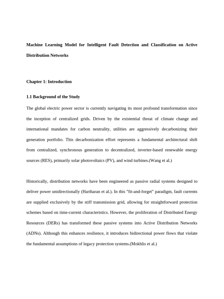 Machine Learning Model For Intelligent Fault Detection and ...