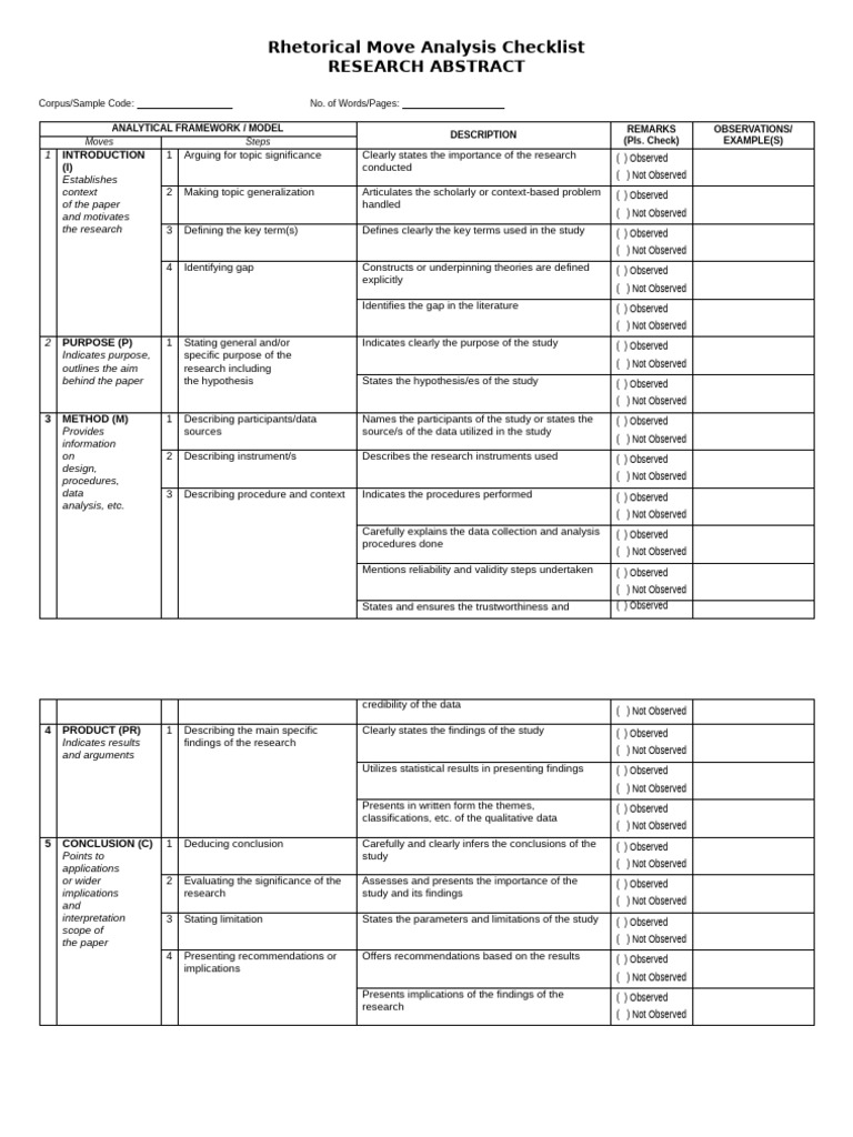 Rhetorical-Move-Analysis-Instrument-for-ABSTRACTS | PDF | Cognition ...